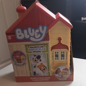 Bluey Play Date Plush Surprise With Play House And Stickers